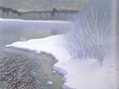 Gustaf Fjaestad Hoar-Frost on the Ice (nn02 china oil painting image